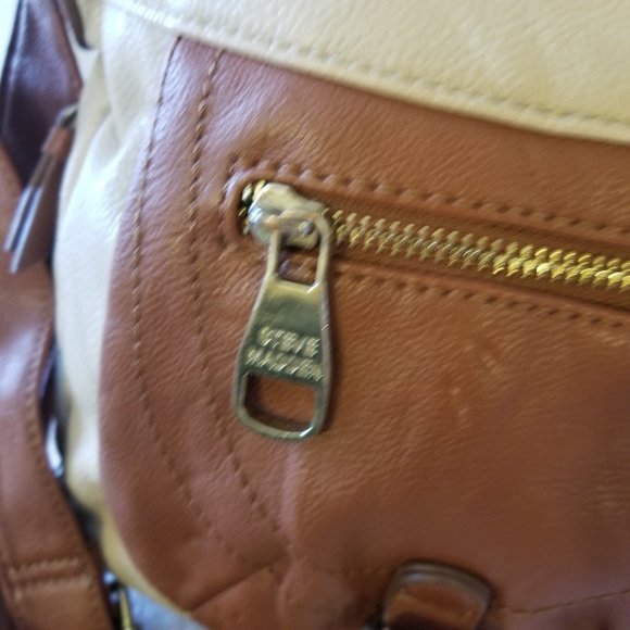 Steve Madden Vegan Leather Expandable Crossbody Satchel Tote - Picture 15 of 16